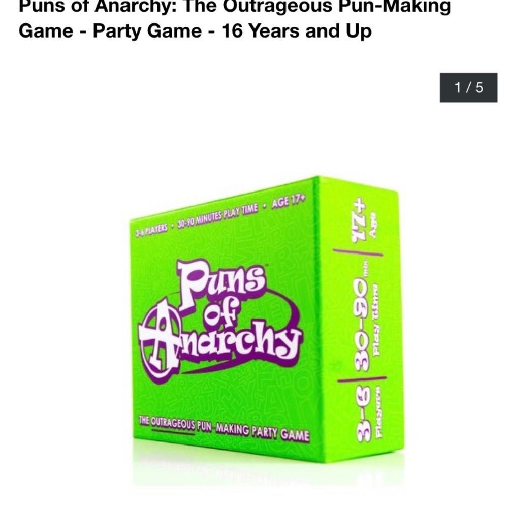 Puns of Anarchy card game